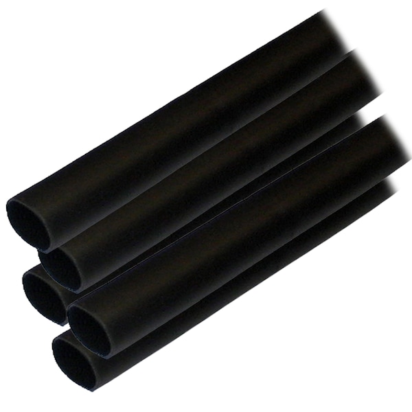 Ancor Adhesive Lined Heat Shrink Tube, 3:1 I.D. Shrink Ratio, 1/2 in I.D. Before Shrinking, Black, 12 in 305124 - main